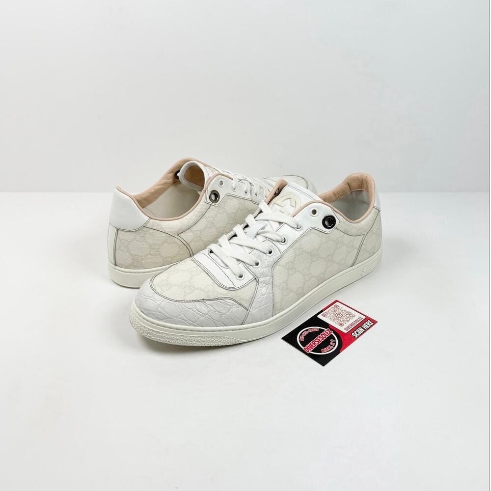 Size 11.5US - Gucci Monogram Leather Low Top